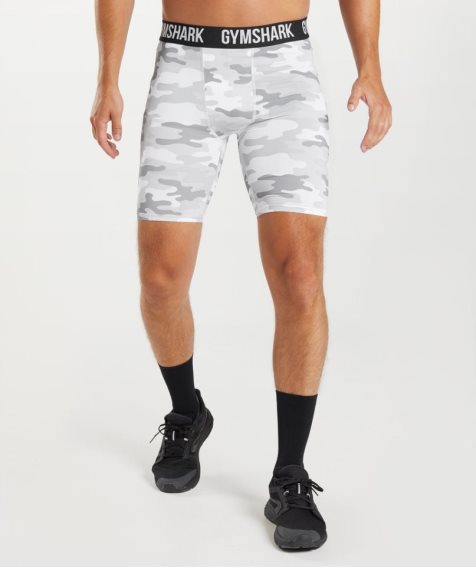 Men's Gymshark Element Baselayer Shorts Camo | NZ 4LRYBK